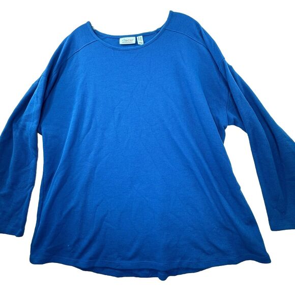 QVC D & Co Waffle Knit Thermal Baselayer Long Sleeve‎ Women’s Plus 2X - Picture 1 of 12